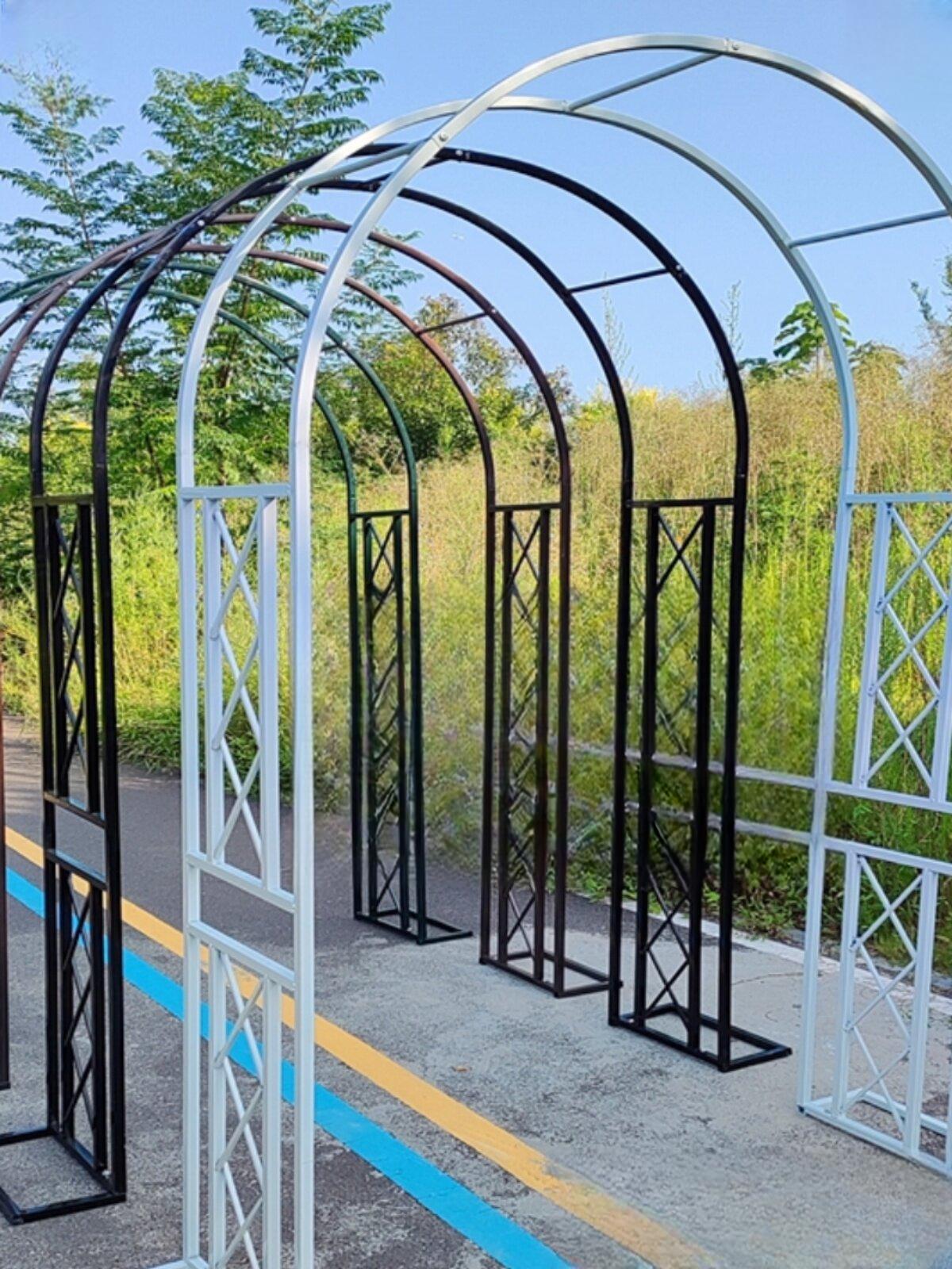 나무 아치형울타리 가든 야외 식물 터널 장식 화단 정원꾸미기 전원주택 곡선형 원예 - 상품 이미지