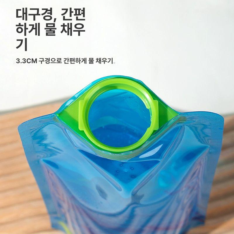 투명 주스팩 액체 음료 포장 봉투 비닐백 스파우트 입구 기본 색상 대량 카페 보관 - 상세 이미지 4
