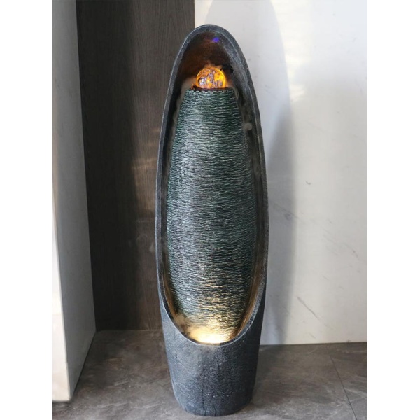 고급 미니 사무실 거실 풍수 수중모터 장식품 분수 80866 무분무 105cmx30cmx30cm - 상세 이미지 2