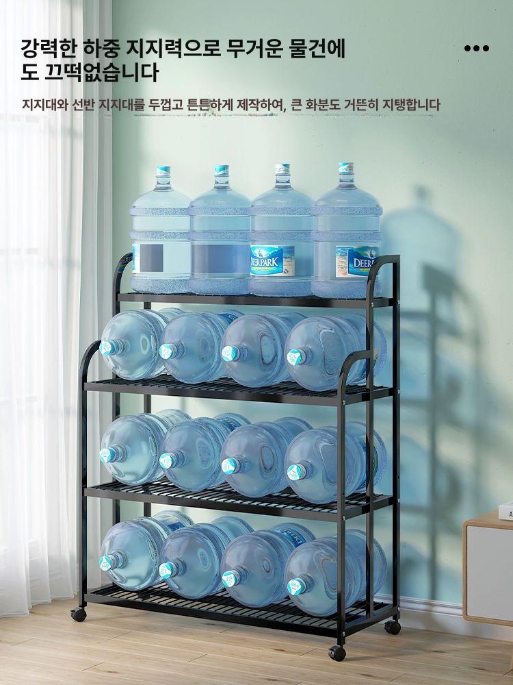 거치대 받침대 나무 거실 진열대 원목받침대 선반 선반대 거실화분받침대 다이 정리대 - 상세 이미지 4