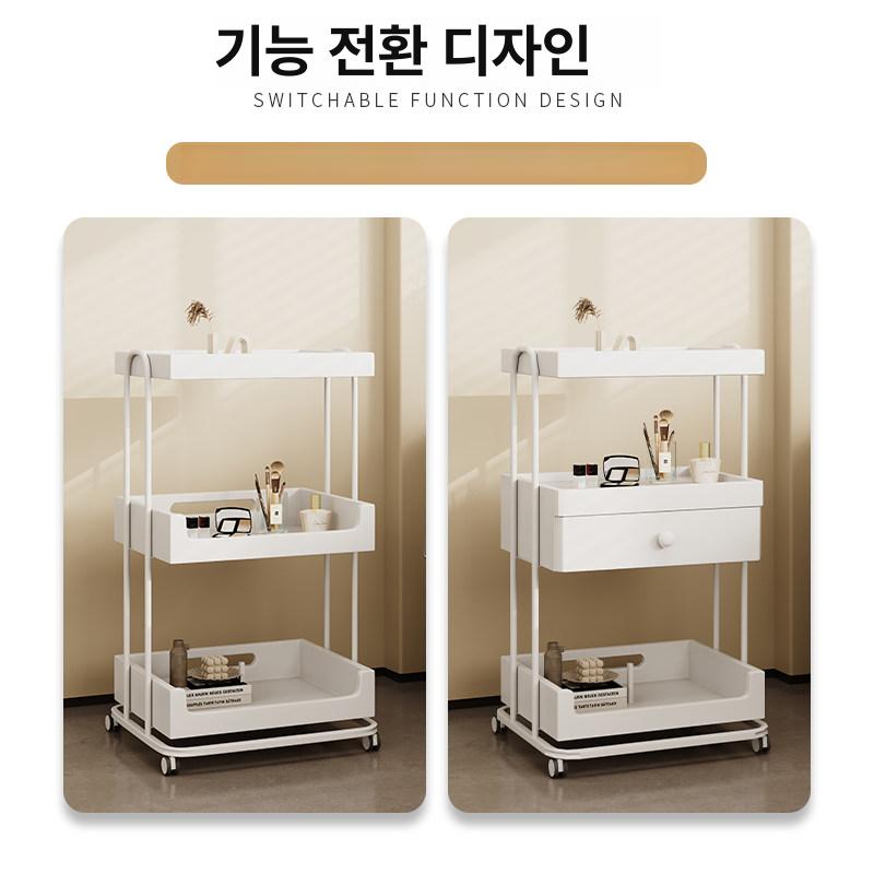 다용도 이동식트롤리 이동식카트 롬비 병원 수납장 업소용 웨곤 주방트롤리 미용웨건 - 상세 이미지 2