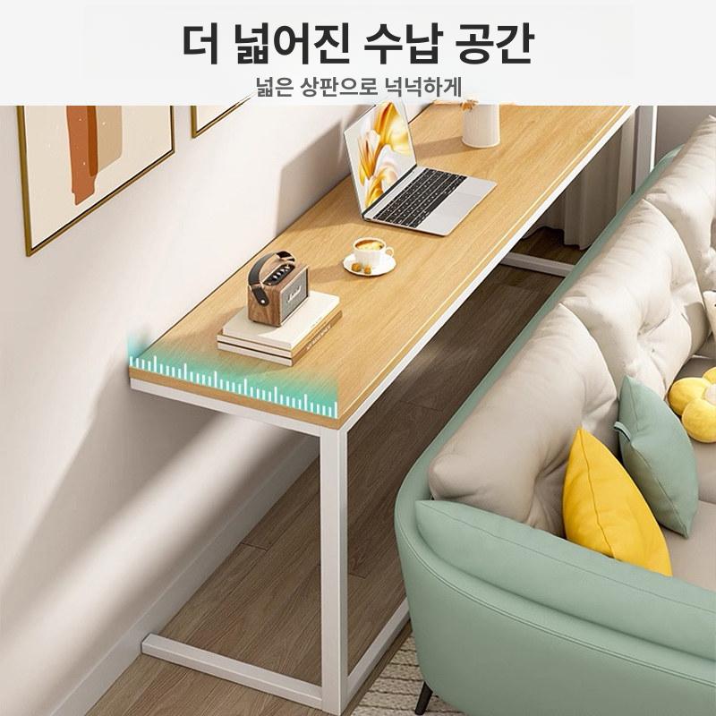 좁고 테이블 긴 벽 폭좁은 발코니 홈 틈새 의자 숍 밀크 거실 작은 좁고긴테이블 벽에 - 상세 이미지 3