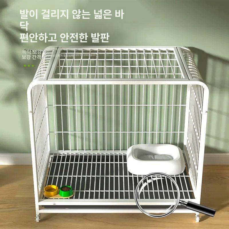 개사육장 대형견 철재 울타리 가정용 실내 분리 견집 펜스형 애견 화장실 겸용 - 상세 이미지 3