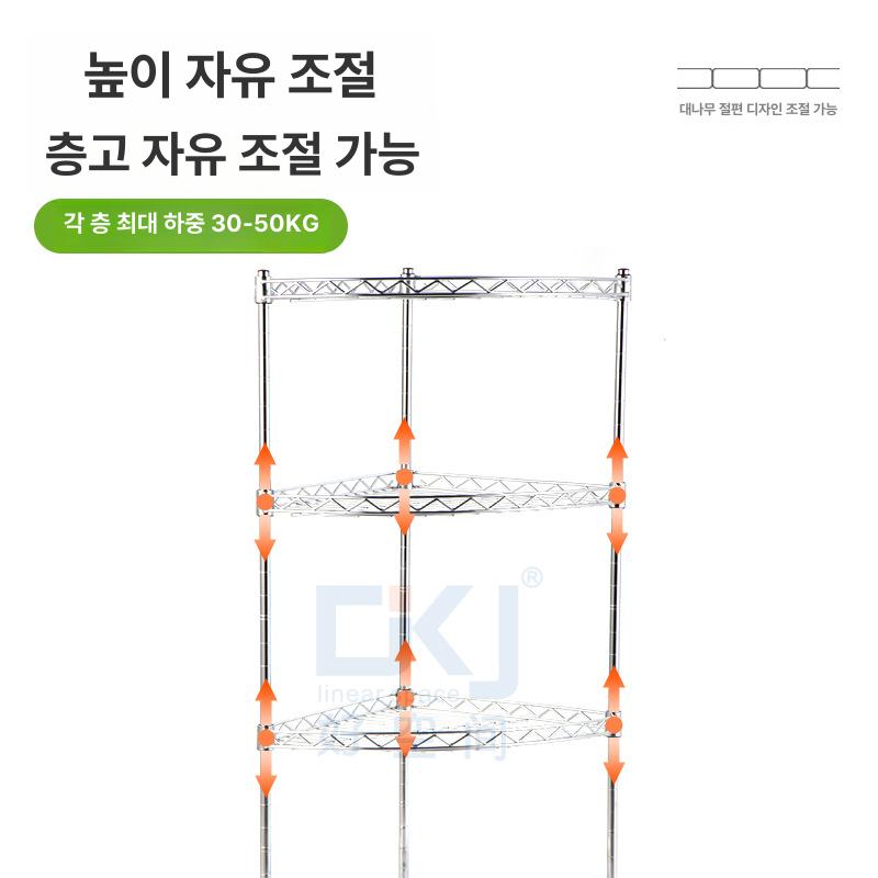 메탈렉 이동선반 이동식 바퀴달린 메탈랙 거실벽 받침대 트롤리 다용도선반 - 상세 이미지 3