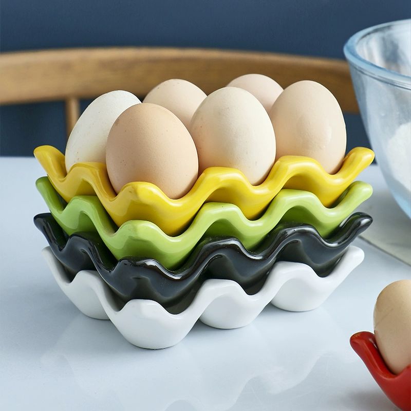 도자기 계란판 계란 베이킹 보관 판 찜 받침 달걀 항목 로열더블에그컵 용기 - 상세 이미지 2