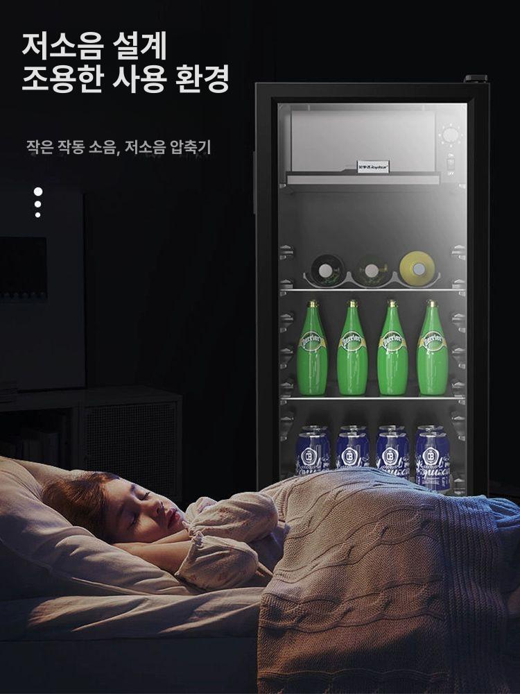 소주 냉장고 업소용 음료 쇼케이스 led 조명 원룸 가정용 술장 통냉장 보관 - 상세 이미지 4