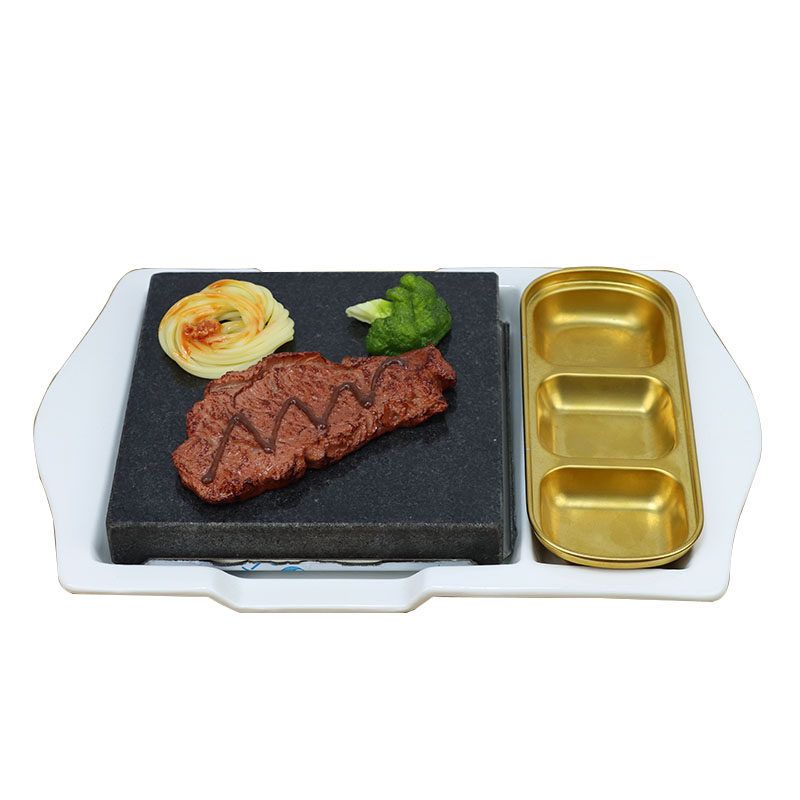 사각 돌판 캠핑 무쇠 바베큐 고기불판 그릴 원형 팬 구이 사각철판 주물 닭갈비 대형 불판 - 상세 이미지 5