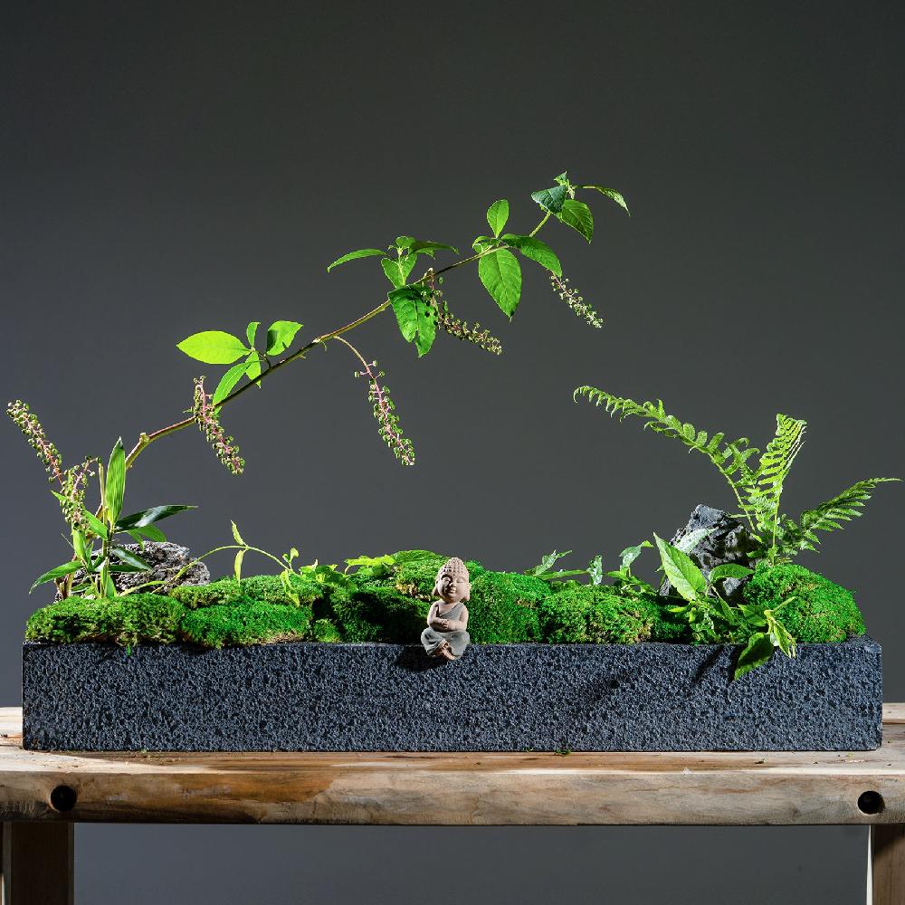 가짜이끼 조경 인테리어 잔디 블로킹 실내 테라리움 만들기 비바리움 키트 DIY 식물 재료 필라멘트 이끼 잔디 는 길이 1m  너비 - 상품 이미지