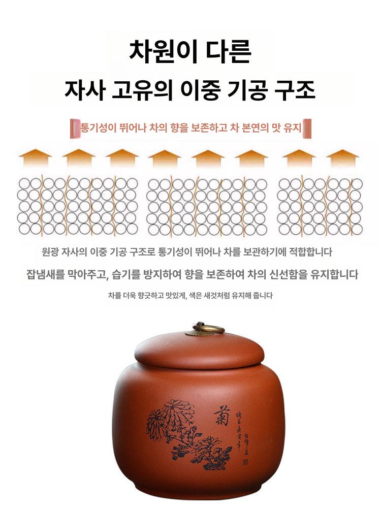 원목 전통차보관함 다도용 티박스 수납장 보이차 차보관서랍 한약재 단층 색상 수납함 - 상세 이미지 3