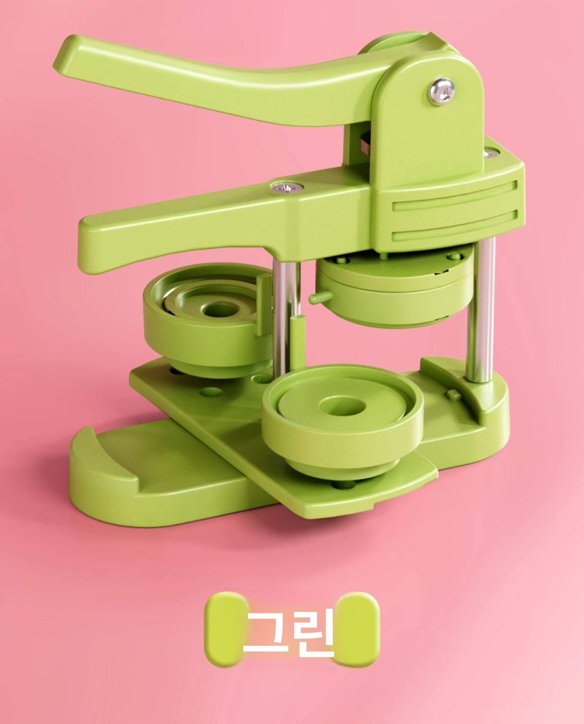 아일렛 버튼프레스 굿즈 만들기 펀치 기계 구멍쇠 뱃지 제작기 버클 다이 똑딱이 리벳 - 상세 이미지 5