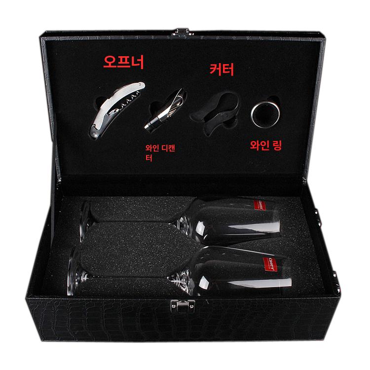 크리스탈 세트 선물용 프리미엄 예쁜 홈파티 고블릿 고급스러운 컵 고블렛잔 접대용 - 상세 이미지 3