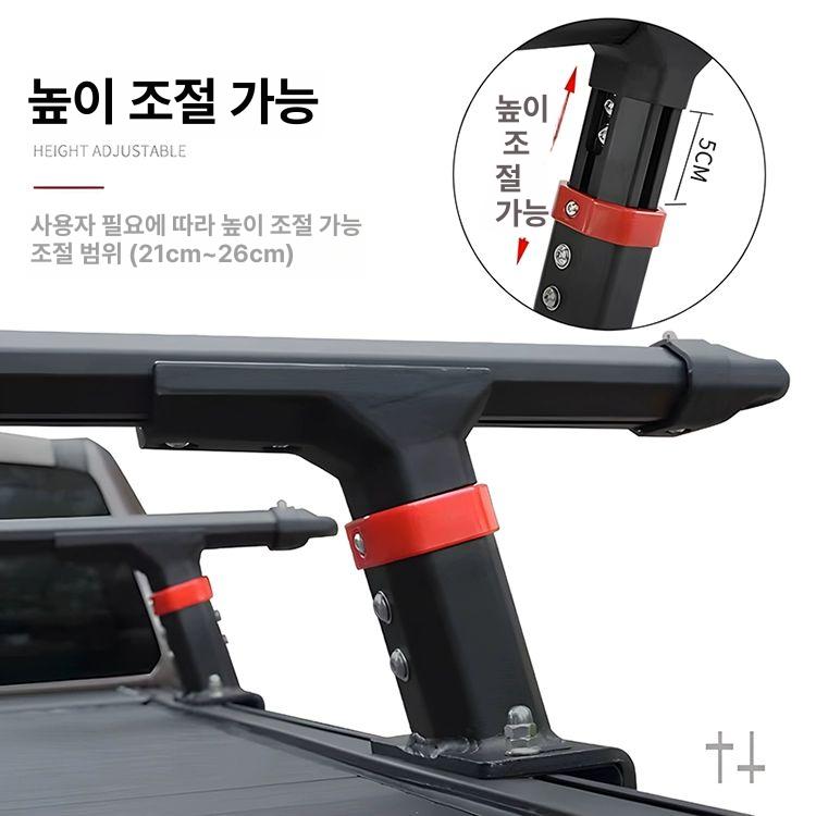 픽업트럭 크로스바 적재함 프레임 기계식 수하물 셔터 차량용 롤바 커버 스포츠 짐칸 - 상세 이미지 5