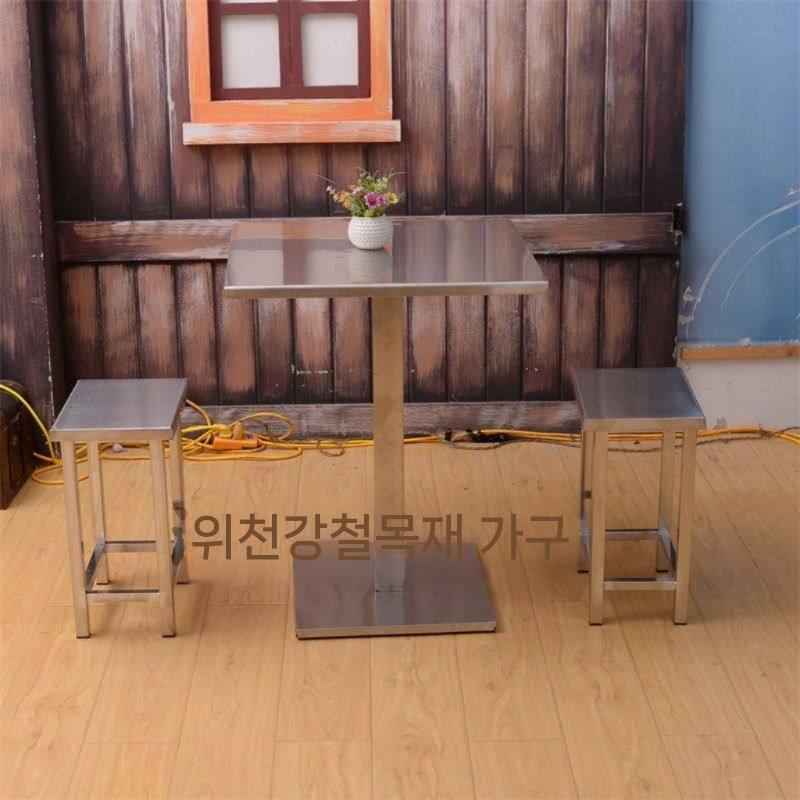 업소용 스텐테이블 작업대 사각테이블 스테인리스 업소 식당 대형 음식점 모던 테이블 철제 - 상세 이미지 5