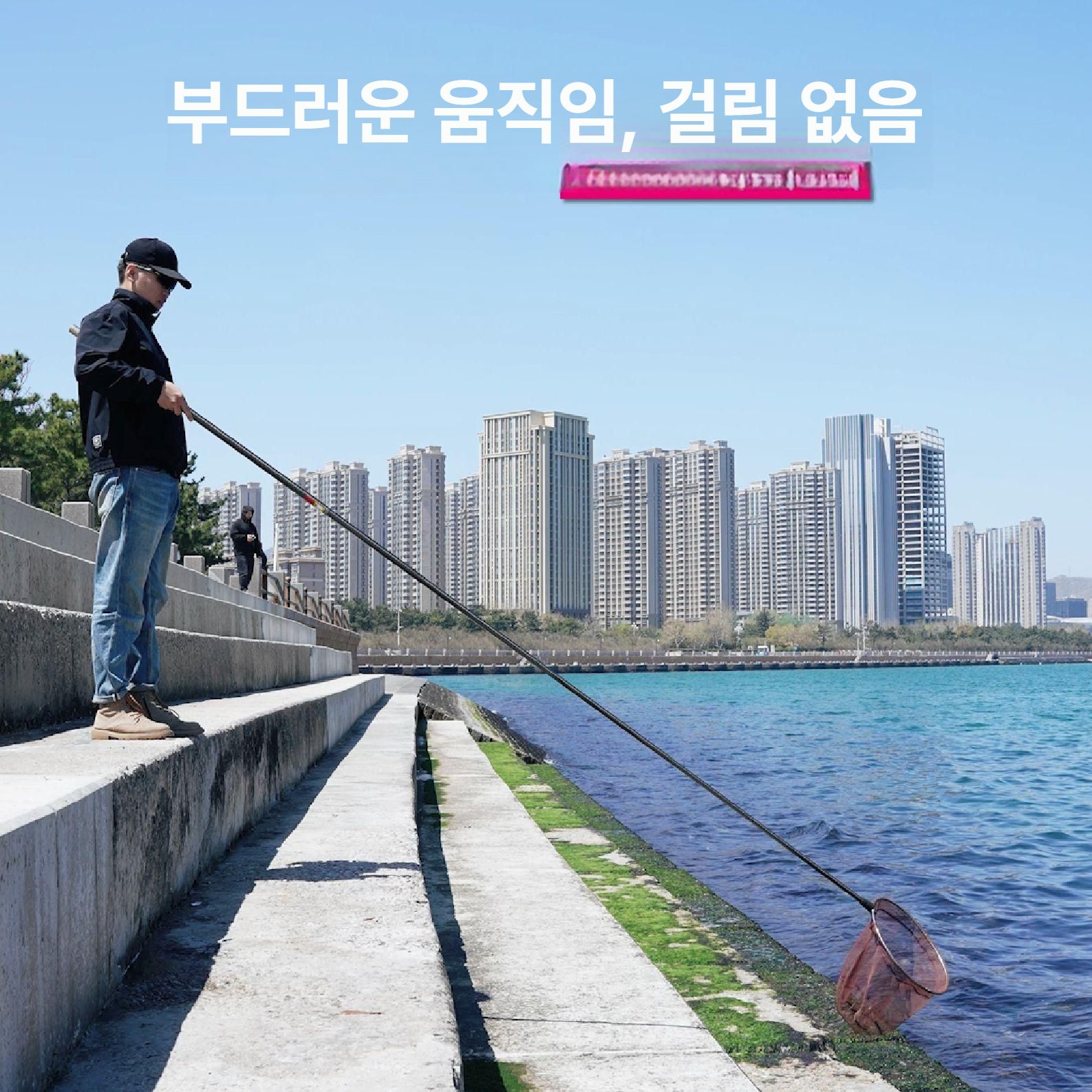 접이식 뜰채망 카본 초경량 그물망 어망 고탄소 민물 고강도 텔레스코픽 프레임 네트 - 상세 이미지 4