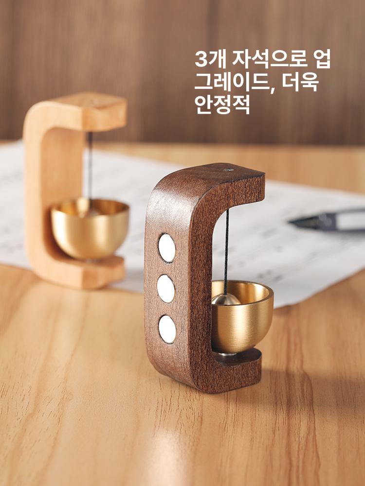 무타공 마그네틱 현관문 도어벨 차임벨 집들이 싱잉볼 종 띵동 가게 손님 딩동 매장 - 상품 이미지