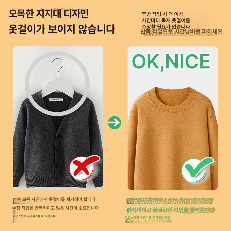 행거 누끼옷걸이 걸이대 아크릴 피팅 투명옷걸이 촬영소품 옷사진 전신 배경 진열 - 상세 이미지 3