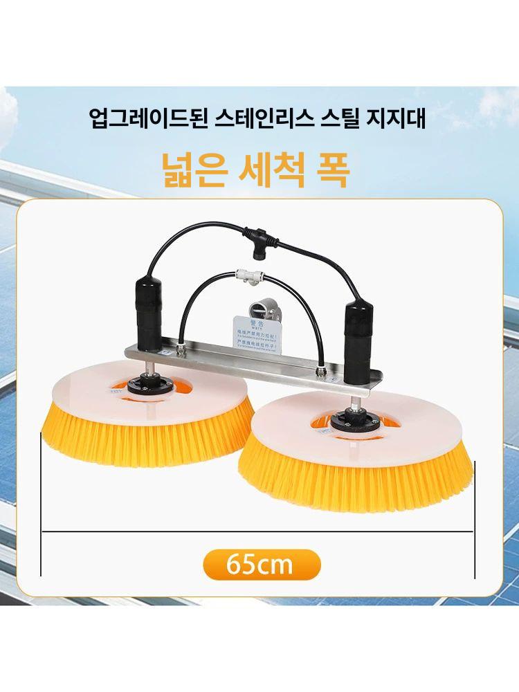 태양광패널 청소 외벽 지붕 자동 막대 물걸레 브러시 태양광세척 장대 태양광 세척 헤드 - 상세 이미지 3