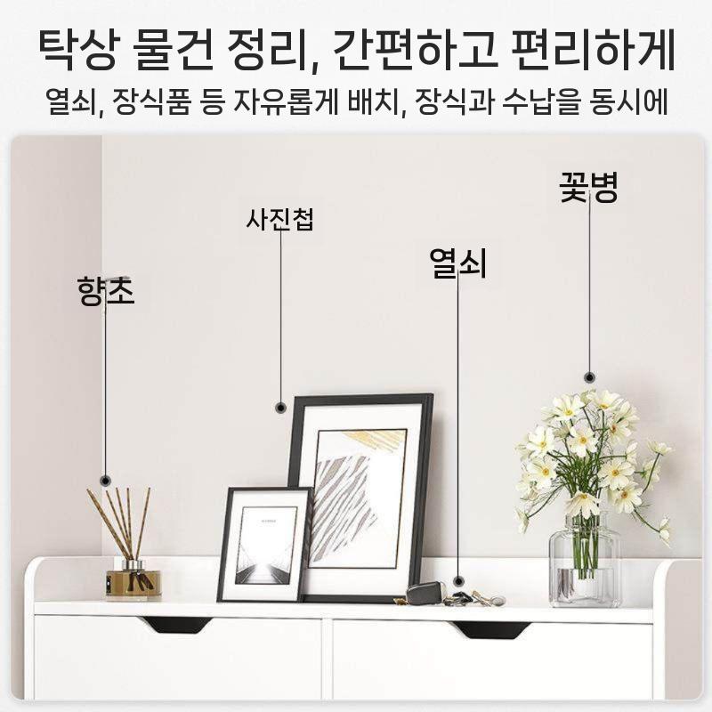 얇은 현관신발장 폭좁은 인테리어 수납장 틈새 얇은서랍장 서랍장 틈새신발장 수납 슬림신발장 - 상세 이미지 4