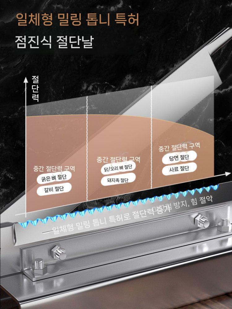 대형 쇠작두 농업용 건초 스틸 여물 절단기 한약 지푸라기 절단 잔디 농기구 슬라이서 이상 - 상세 이미지 3