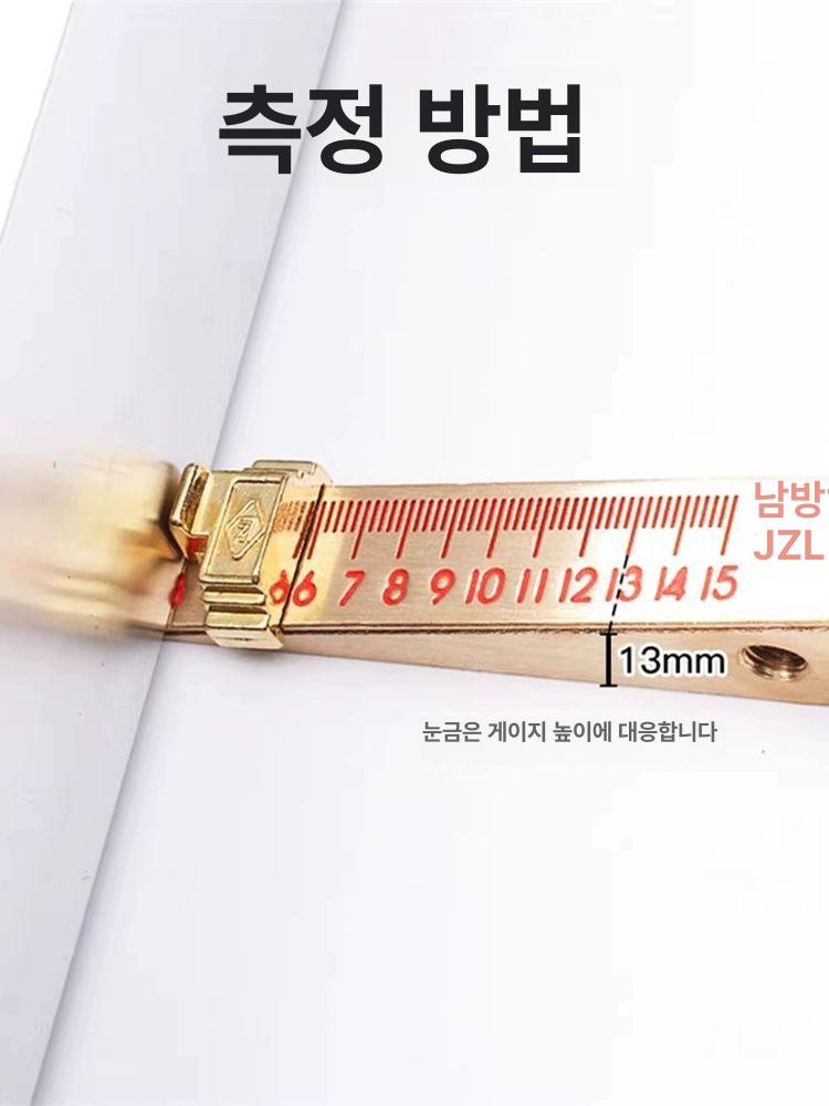 갭자 버니어 틈새게이지 테이퍼게이지 간격 고정밀 원형 필러 눈금 간극 깊이측정 - 상세 이미지 3