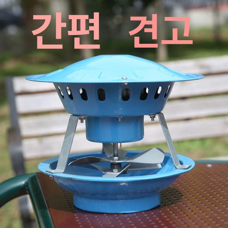 캠핑 벤츄레이터 배기팬 난로 환기 환풍구 덮개 스토브 화목난로 스테인리스 흡출기 배출 - 상세 이미지 2