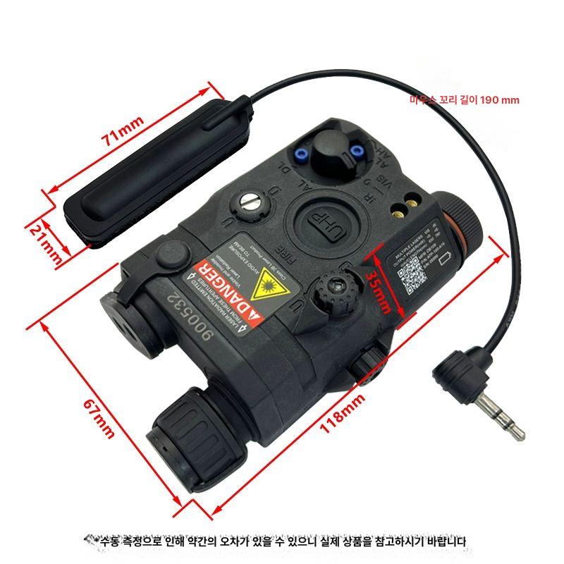 전술 플래시 블랙 밀리터리 야간 에임 장비 적외선 레이저조준기 레이저표적지시기 - 상세 이미지 5