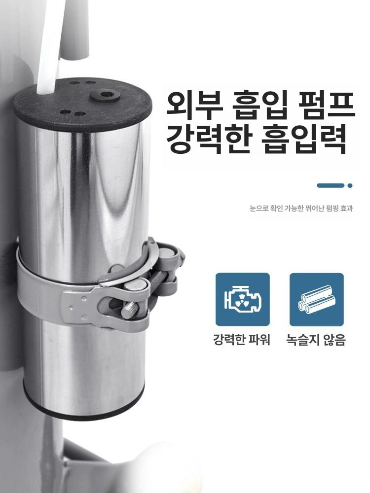 오일교환기 엔진오일석션기 폐유 셀프 게이지 잔유제거 흡입기 펌핑 회수기 자가교체 - 상세 이미지 5