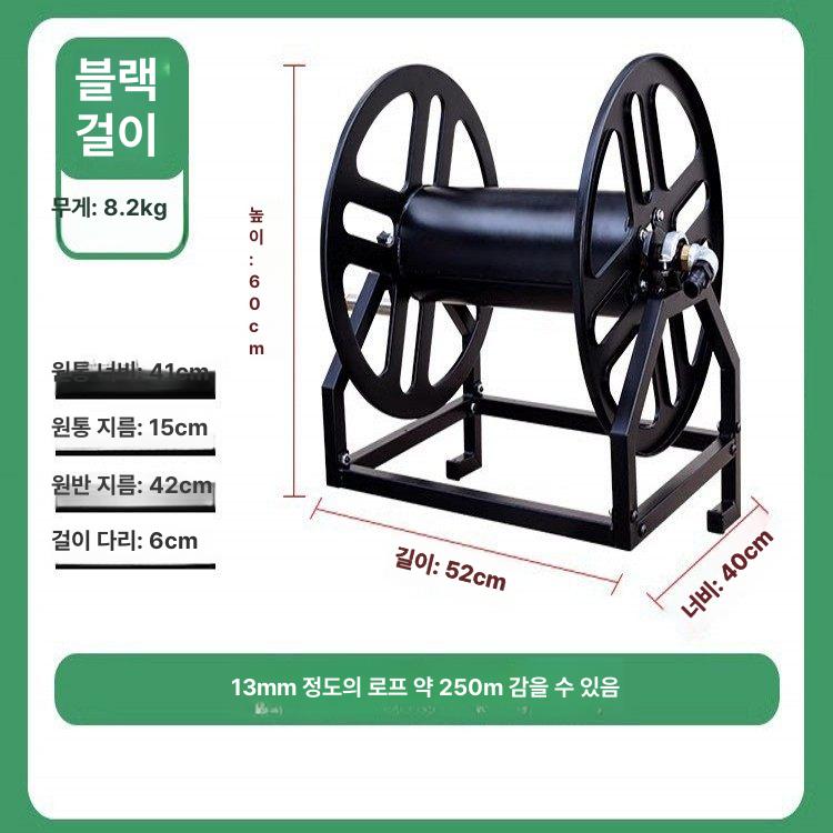 농업용 호스릴 고압 세차 수납 급수 권취기 워터릴 거치대 수관말이 농장 원예용 물 - 상세 이미지 3