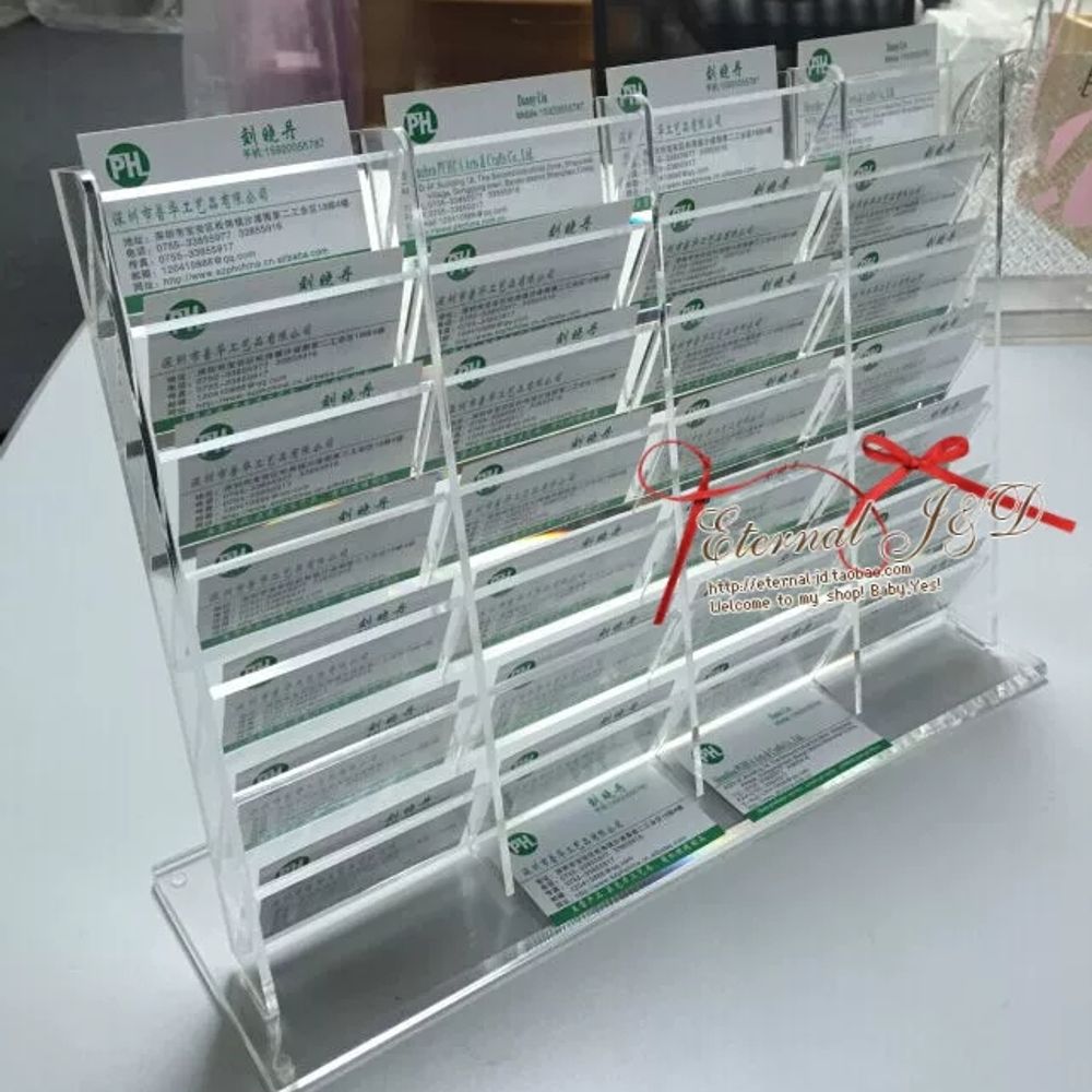 명함 케이스 대형 보관함 홀더 스탠드 아크릴 사무용 투명 - 상세 이미지 2
