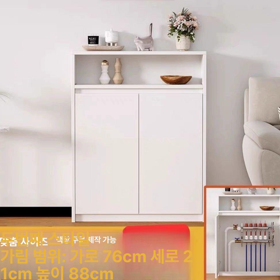 화이트 보일러분배기덮개 벽 배관 가리개 가림막 커버 난방 박스 욕실 수도관 카바 - 상세 이미지 5