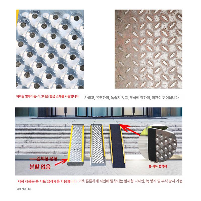 접이식 발판 알루미늄 상하차사다리 적재 안전 미끄럼 받침대 계단 상차 알미늄 경사 - 상세 이미지 4
