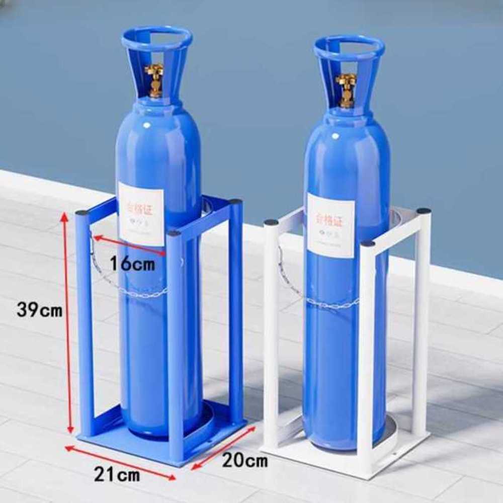 lpg 산소통 질소통 홀더 브래킷 가스통거치대 알곤 안전 랙 수레 고압 스탠드 엘피지 - 상품 이미지