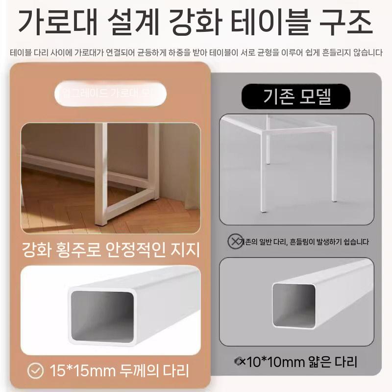 책상 고등 기억자 테이블 컴퓨터 서재 자형 컴퓨터책상 일반책상 책상세트 고등학생 미니책상 유백색 싱글 테이블 120x80x75cm - 상세 이미지 5