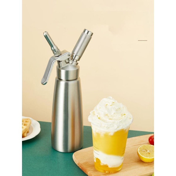 전문가용 휘퍼 케이크용 카페용 생크림 기계 휘핑기 꽃잎 알루미늄 500ml + 4종버블세트