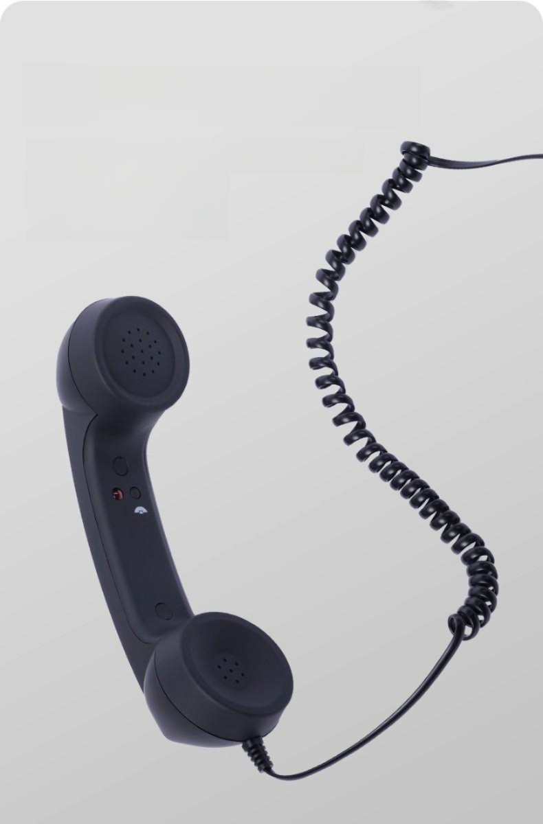 분홍색 수화기 클래식 디자인 핸드폰 빈티지 통신기기 휴대폰 유선전화기 헤드셋 - 상세 이미지 2