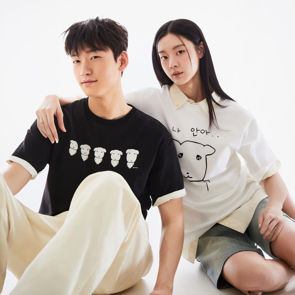 [가나디] 스파오 반팔 티셔츠 SPRLG25U09 - 상품 이미지