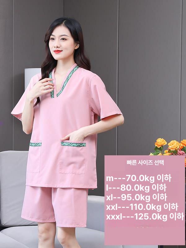 찜질방 가운 황토 온천복 마사지복 땀배출 목욕탕 환자복 업소용 남녀공용 - 상세 이미지 3