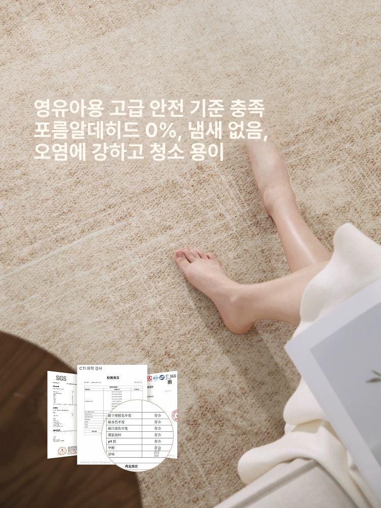 파리풍 대형 거실용 러그 침실 카펫 소파 밑 바닥재 사무실 인테리어 매트 - 상세 이미지 5