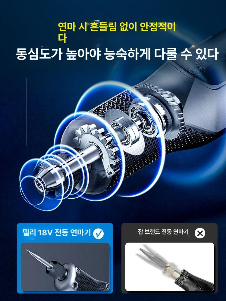 휴대용 전동조각기 다용도 광택 그라인더 공예용 연마 목공용 정밀 로터리툴 연삭기 - 상세 이미지 4