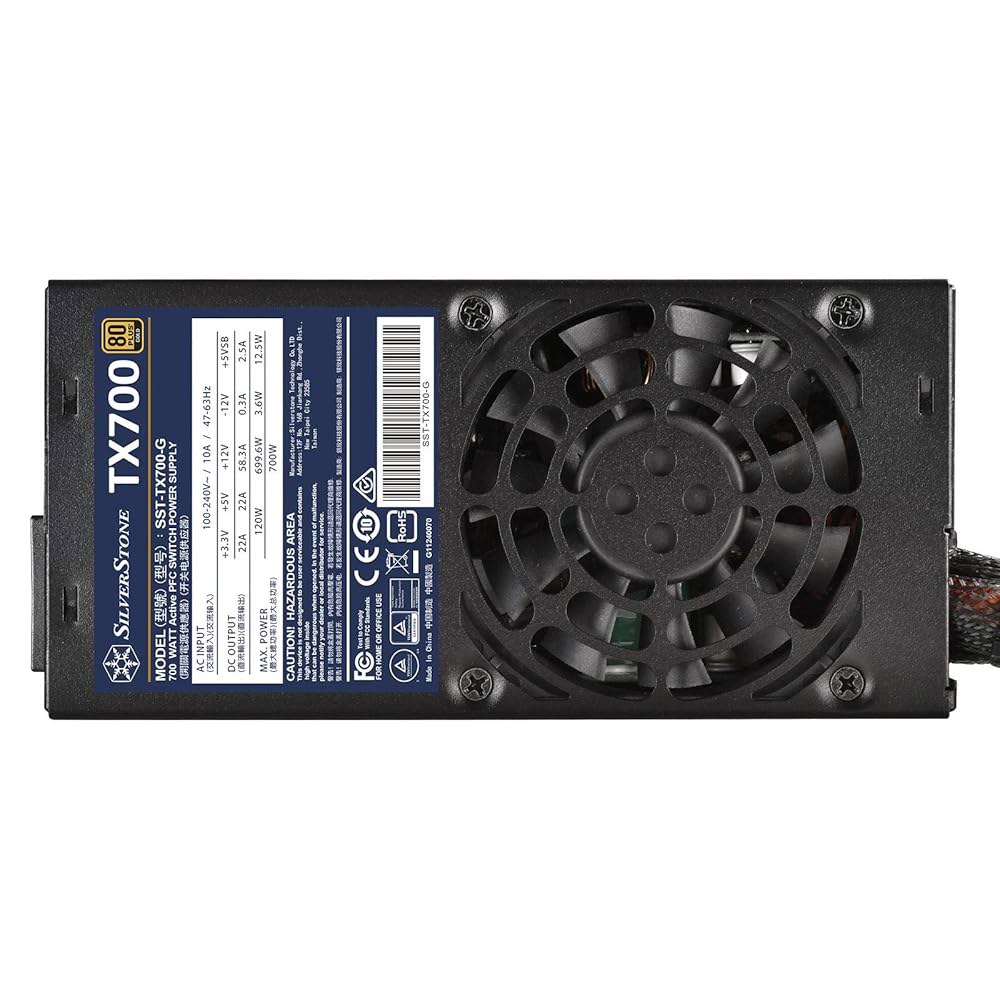 실버스톤 테크놀로지 700W 고정 케이블 TFX 전원 공급 장치 80 플러스 골드 TX700-G (SST-TX700-G) 80 Plus Gold 500W - 상세 이미지 3