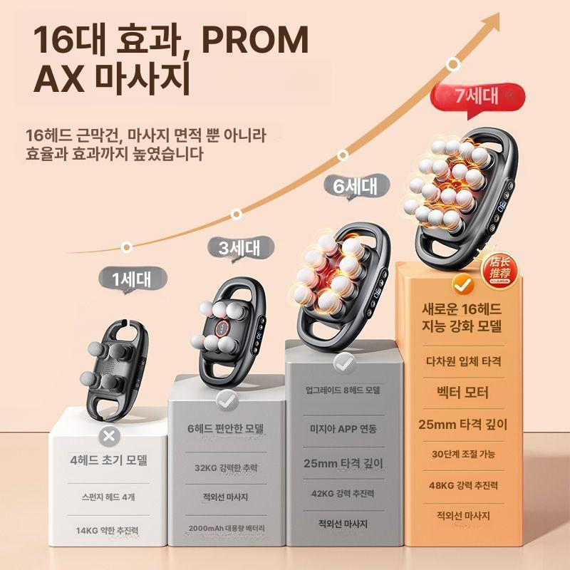 마사지기 진동 고출력 헤드 건 근막 이완 - 상세 이미지 3