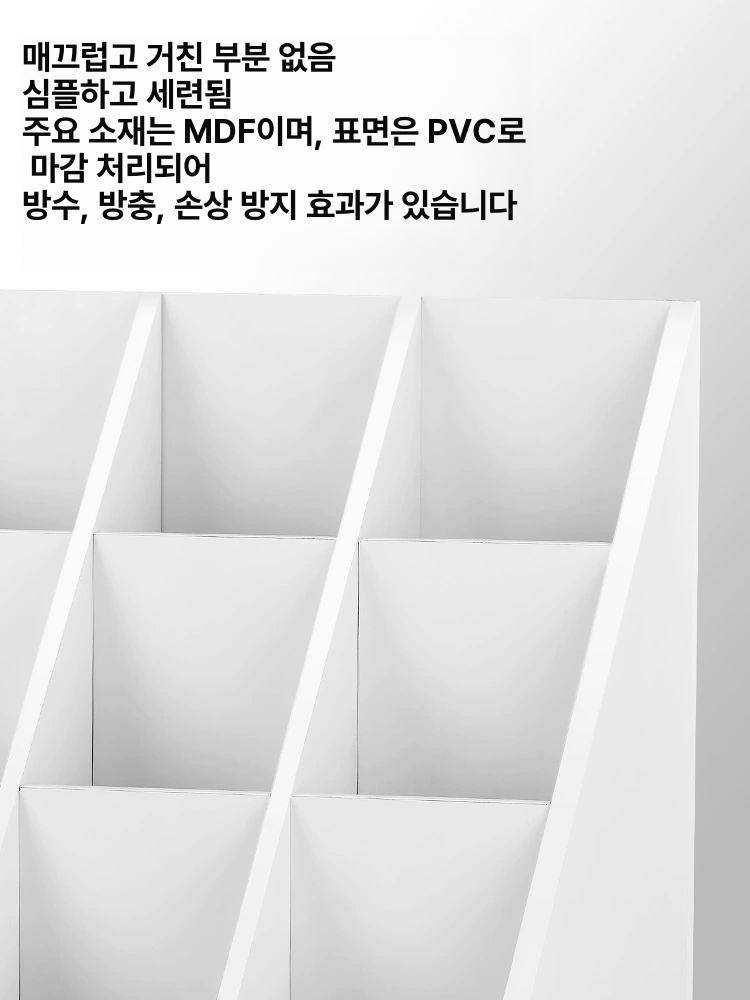촬영 배경지 수납함 18칸 대용량 이동식 거치대 종이배경 정리 수납 스튜디오 용품 - 상세 이미지 4