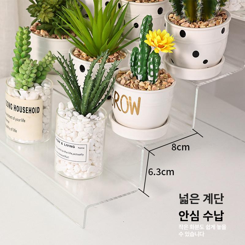 투명 아크릴 전시대 3단 선반식 소형 디스플레이 거치대 주문제작 - 상세 이미지 4