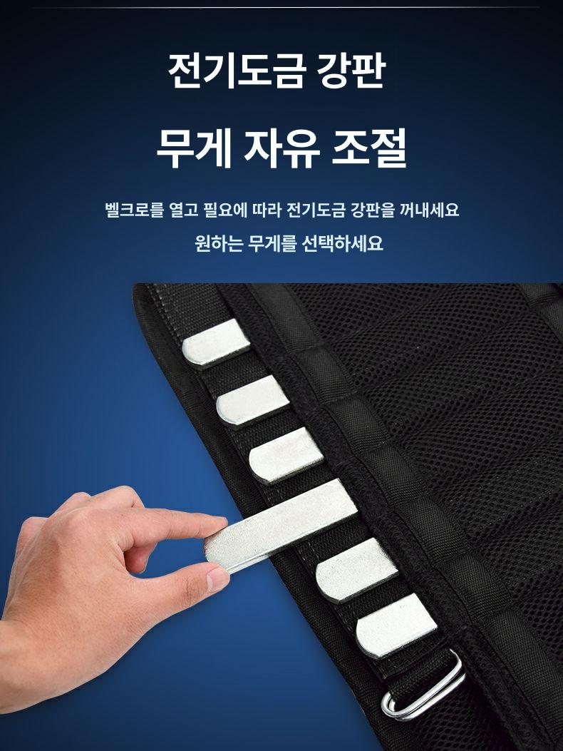 복싱용품 발목모래주머니 웨이트밴드 발목중량밴드 다리 무게 근력강화 러닝 - 상세 이미지 3