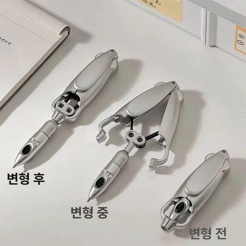 특이한볼펜 변신볼펜 로봇 오징어 접이식 창의적 특이한 모양 학교 볼펜 다기능 인싸펜 - 상세 이미지 5