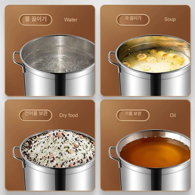 벨브 스텐곰솥 인덕션 스텐육수통 대용량곰솥 업소 국통 스텐찜통 대용량냄비 - 상세 이미지 2