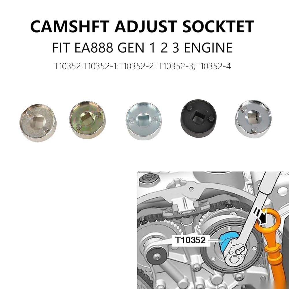 DPTool EA888 1.88 2.0 TSi TFSi 캠샤프트 엔진 타이밍 도구 Audi 폭스바겐 2006-2018 교체 T10352 T10368 T40196 T10354 T10 - 상세 이미지 3