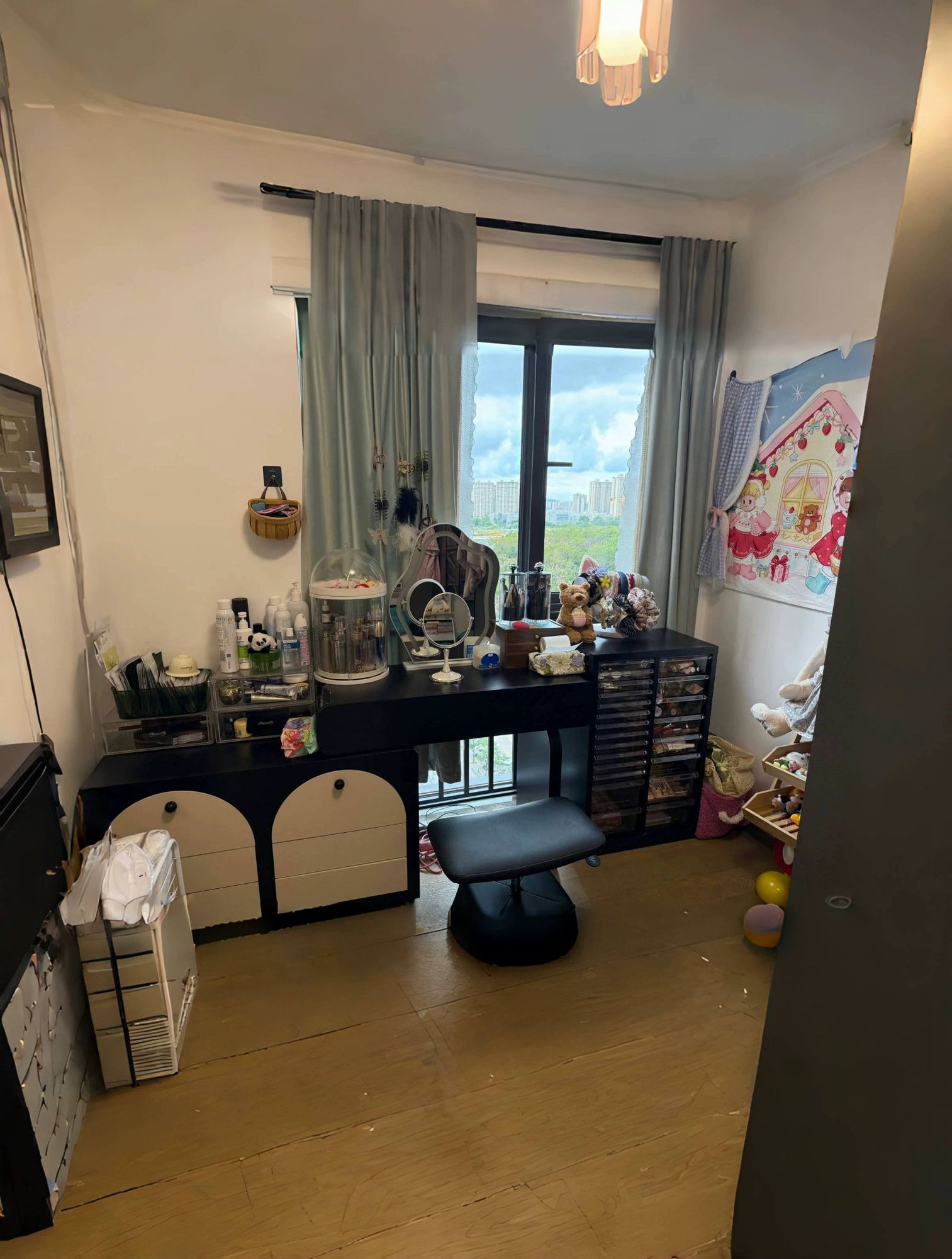 캐비닛 네일수납장 진열장 바퀴 네일샵 캐비넷 하부장 가구 서랍형 테이블 타입 - 상세 이미지 5
