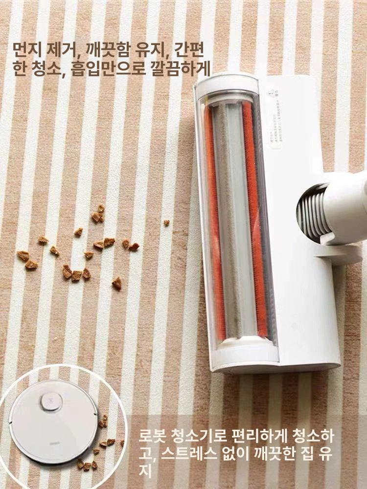 비정형 라운드 러그 원룸 카페트 팬션 빈티지 감성 사이잘룩 마일드 거실 블랙 사계절 - 상세 이미지 3
