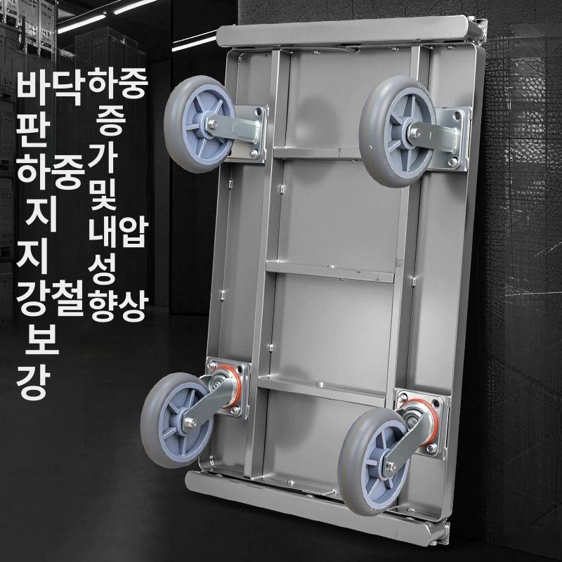 필름 원단카트 자재 구르마 운반카 패브릭롤 업소용 대형트롤리 물류현장 카페트운반 - 상세 이미지 5